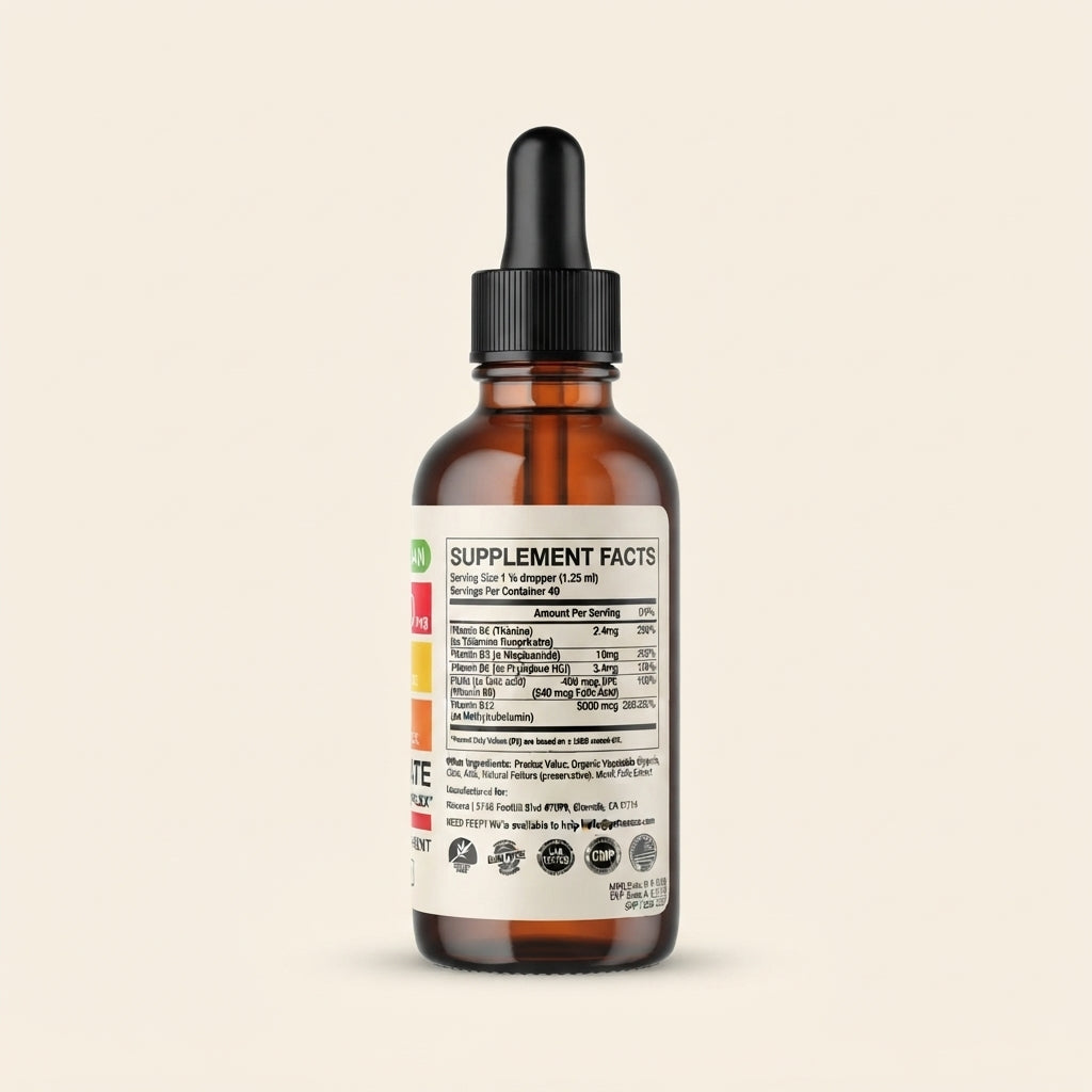 Gotas Vitamina B12, B6, B1 y Ácido Fólico