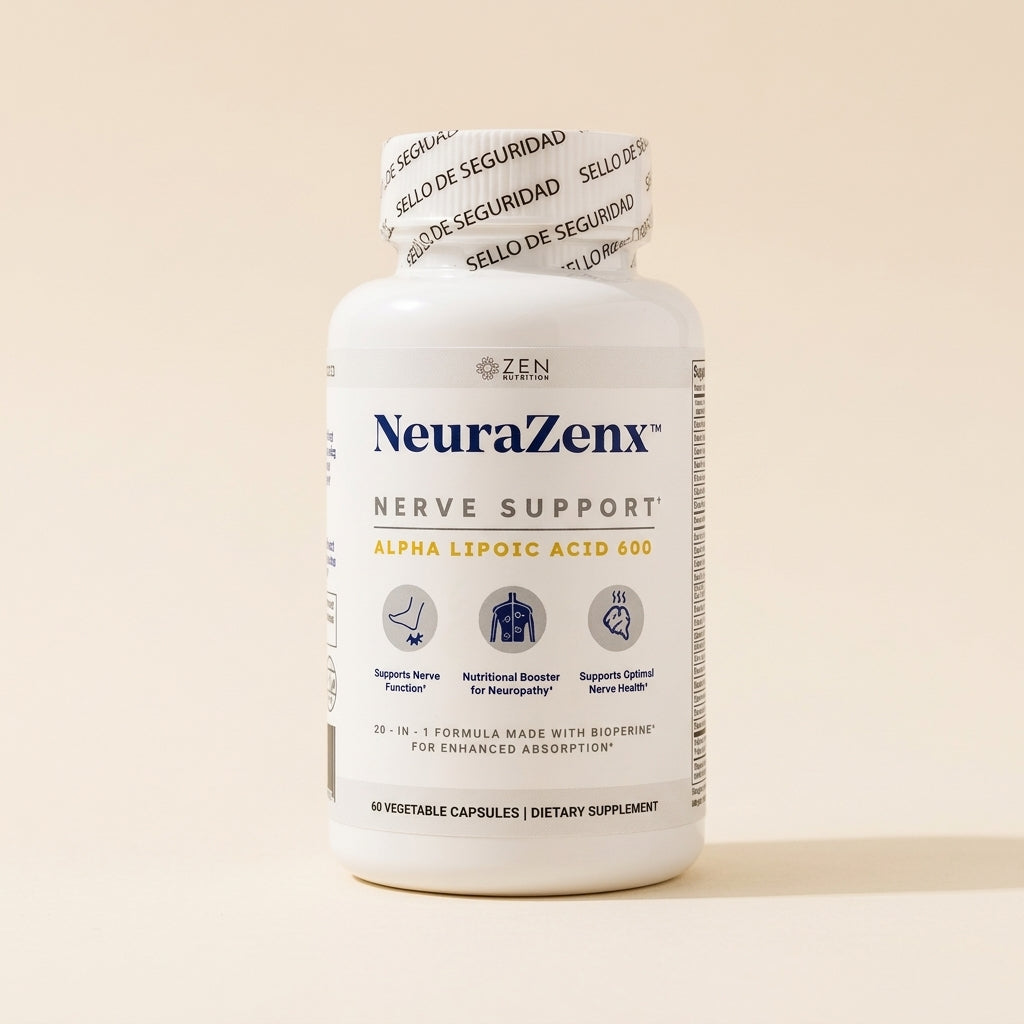NeuraZenx Nerve Support — Ácido Alfa Lipoico 600